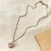 Colar de Zircônia Estilo Coreano Amor Derretido Elegante Simples Design de Nicho Senso Avançado Corrente de Caixa Corrente para Clavícula