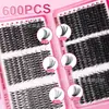 Comercio Exterior Transfronterizo 600 Racimos DIY Racimos Pestañas Postizas Naturales y Gruesas 30100D Segmentadas Curvas Racimos Individuales Autoinjerto
