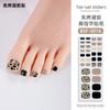 Zhengxiang Pegatinas para Uñas de Gel sin Curado Personalizadas Polvo de Cebolla Bronceado Estampado de Leopardo Pegatinas Europeas y Americanas para Uñas de los Pies Pegatinas para Uñas de los Pies sin Luz