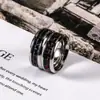 Em estoque atacado joia de aço titânio gota de óleo anel de aço inoxidável personalizado anel da moda para homens e mulheres SA1056