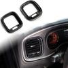 Adecuado para Modificación Interior Dodge War Horse Salida de Aire Acondicionado Izquierda y Derecha Marco Adorno 16-21 Charger Fibra de Carbono