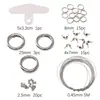Kit de Material para Pingente de CelularKit de Material para Pingente de Celular Artesanal para Iniciantes Miçangas de Posicionamento Fecho Argola Única Fio de Aço