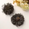 Primavera e Verão Suave Estilo Coreano Chiffon Branco Fio Leve Flor DIY Cordão para Prender Cabelo Adorno de Cabeça Corsage Fantasia Acessórios de Flor