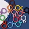 Variedad de metal de color opcional pintura abierta cierre de langosta anillo llavero colgante hecho a mano accesorios de joyería DIY