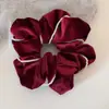 Goma para el pelo de lunares rojos de Año Nuevo para mujer, Moño coreano estilo perezoso, Accesorio para el pelo versátil extragrande
