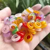 Jade de Cuarcita con Mejora de Color, Colgante de Paz con Agujero Grande Accesorio para Joyería DIY, Anillo de Paz de Jade, Anillo de Carrera al por Mayor