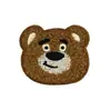 Patch Bordado de Cabeça de Urso Fofo para Chapéus, Bolsas e Acessórios de Vestuário, Direto da Fábrica, em Estoque