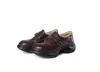 Zapatos de Suela Gruesa con Tacón de 6 cm, Estilo Universitario Retro, Punta Redonda, Suela Suave, Versátiles Casuales de Cuero de Corte Profundo para el Día a Día
