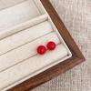Pendientes de perla estilo retro francés para mujer, elegantes pendientes de oreja de alta calidad que combinan con todo, pendientes de aguja de plata S925 a la moda