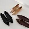 Chuyuji Vintage Bico Fino Apontado Salto Grosso Novo Sapato Feminino 2026