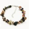 Pulsera de Grava de Piedra Semipreciosa de Cristal Morado, Cuentas Irregulares, Amatista, Cristal Rosa, Granate, Regalo del Día de la Madre