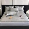 Verão Light Luxury Style Lavável Ice Silk Mat Conjunto de três peças Dobrável Cool Feeling Bed Hat Bed Hat Bed Hat Tapete de ar condicionado
