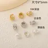 Cuentas Espaciadoras al por Mayor Chapadas en Cobre con Oro Real 18K Alta Retención de Color Broche Pequeño en Forma de Espada Accesorios de Cuentas para Joyería de Collares DIY
