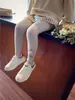 Leggings para Niñas Primavera y Otoño Nuevo Estilo Delgados Modernos Elásticos Lindos de Dibujos Animados En Stock Corte Ajustado Estilo Coreano Pantalones Largos Estampados