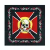 Comercio Exterior Calavera Pañuelo Halloween Poliéster 54cm Pañuelo Cuadrado Hip-Hop Banda para la Cabeza de Moda Pañuelo Mágico Versátil Venta al por Mayor