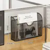 Porta-arquivos de parede, Porta-arquivos de mesa, Porta-armazenamento multifuncional para pendurar sem furar, Caixa de armazenamento de mesa