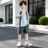 Ropa para Niños Traje de Verano de Seda de Hielo para Niños 2026 Nuevo Verano Secado Rápido Deportivo Elegante Uniforme de Fútbol para Niños Mayores