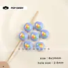 Azul Denim Pequeno Mantou Maçã Estrela Vaca Versátil Fresco Contas Soltas Pulseira Colar Pingente de Bolsa Brincos Acessórios Enfeites