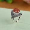 Yilu plata S925 plata esterlina sur rojo Xiangyun anillo fideo huevo retro retro estilo étnico temperamento elegante anillo nicho