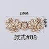 Botones Decorativos Hanfu, Botones Vintage Estilo Chino para Cheongsam, Botones de Rana Metálicos para Cheongsam, Herramienta Desmontable para Ceñir la Cintura de los Jeans