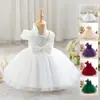 Vestido para Menina, Vestido de Passarela Princesa com Lantejoulas, Novo Estilo Saia de Tule Fofa para Bebê Menina, Vestido Infantil com Laço para Um Ano
