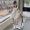 Traje Deportivo Casual de Verano para Niñas 2025 Nuevo Ropa de Verano para Niños Medianos y Grandes Polo Coreano y Falda Pantalón Conjunto de Dos Piezas Trendy