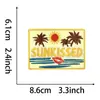 Novo Patch de Praia de Verão Golfe Prancha de Surf Lagosta Onda Tocha Cavalo-marinho Remo Suco de Laranja Bordado em Estoque
