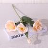 Simulação 4 cabeça Eustoma flor de seda flor casamento decoração de casa fotografia floral exibir adereços flores falsas atacado