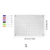 TYU048 pizarra magnética tridimensional transparente acrílica para plan semanal transfronteriza, adhesivos magnéticos borrables para refrigerador