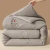 Relleno de edredón de fibra de soja Clase A Algodón Edredón Engrosado Cálido Primavera y Otoño Edredón Cuatro Estaciones Invierno Edredón Dormitorio Estudiantil Edredón para Padres e Hijos