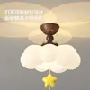 Lámpara de dormitorio estilo vintage 2026 modelo nuevo lámpara de techo conejo bailando en la nube lámpara de proyección para habitación infantil