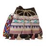 2023 nuevo estilo coreano ins bolso de cubo estilo occidental borla bolso de hombro cruzado playa estilo étnico bolso de paja tejido