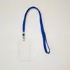 Portatarjetas de PP Transparente al por Mayor Correa de 1.5 cm de Ancho Retráctil Engrosada Hebilla de Fácil Extracción Correa para Identificación Tejida de Algodón Hueco
