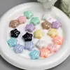 Coração Ondulado Colorido em Forma de Lua Fria Acrílico Galvanizado Com Furo Passante Furo Reto Acessórios para Corrente de Celular DIY Componentes de Pulseira