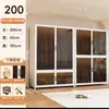 Guarda-Roupa de Aço Estilo Moderno para Armazenamento no Quarto, Guarda-Roupa de Chão para Apartamento de Aluguel Infantil, Cabideiro de Armazenamento à Prova de Poeira para Adultos