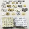Hebilla magnética de flor de ciruelo hebilla de coser a mano hebilla magnética hebilla magnética de succión con forma de ciruelo 10 mm 15 mm 18 mm accesorios para equipaje botón magnético