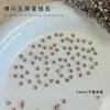 Mini Decorações 3D de Estrela de Zircônia para Unhas 3mm Pentagrama Strass de Fundo Plano Strass de Formato Irregular para Unhas Postiças