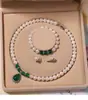 Collar de Perlas de Agua Dulce Naturales de Zhuji para Mujer Conjunto de Perlas Auténticas Cadena para Clavícula Regalo para Mamá Día de la Madre Venta al por Mayor