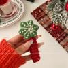 Natal vintage feito à mão feltro de lã linha telefônica linear anel de cabelo outono e inverno lã trança bolha ins corda de cabeça joias femininas