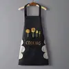 Nuevo Delantal Impermeable y a Prueba de Aceite Limpiable con Paño para Cocina Hogar Cocina Hombres y Mujeres Delantal Estilo Coreano Fábrica Venta al por Mayor