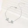 Pulsera Pez Plateado con Diamantes Pequeños Estilo Coreano Nueva Tendencia Celebridad de Internet Mismo Estilo Mori Frío Versátil Pulsera para Mujer