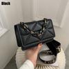Bolsas Femininas da Moda 2026 Novo Estilo Bolsa Quadrada Pequena Matelassê com Alça Larga para Ombro Bolsa Transversal Mini Bolsa de Ombro com Corrente Acrílica
