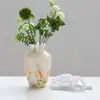 Florero de Vidrio Nublado Arreglo Floral Escritorio Sala de Estar Utensilios Decoración de Cultivo de Agua Estilo Moderno Simple Francés de Vidrio Lujo Accesible