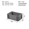 Caja logística grande de estándar europeo con tapa accesorios para coche transporte tránsito caja de plástico caja de volteo industrial engrosada venta al por mayor