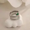 Anillo de Acero de Titanio con Diseño de Nicho Estilo Coreano Anillo del Año del Serpiente Anillo de Trigo Moda Versátil Anillo Lujo Ligero Chapado en Oro No se Desvanece