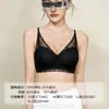 Sutiã de Renda Francesa com Bojo Triângulo para Mulheres Fino Push-up Seios Pequenos Lingerie Sexy Liquidação Fora de Época