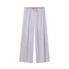 Nuevo Producto 2026: Pantalones casuales versátiles de alta gama de cintura media con cordón ajustable, teñido anudado, fluidos y de pierna ancha 47724201