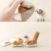 Zapatos calcetín de terciopelo cálido para bebé de invierno, zapatos para interiores y exteriores para niños, suelas de goma, zapatos para suelo fresco, zapatos de moda de dibujos animados para niños y niñas