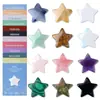 Cristal Natural No Poroso Transfronterizo 12 Piezas Estrella de Cinco Puntas con Tarjeta Juego de Regalo de Joyería DIY Decoración