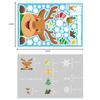 Decoração de Natal adesivos transfronteiriços adesivos para vidros de janela Papai Noel alce layout de cena adesivos eletrostáticos coloridos